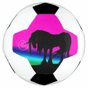 Bola De Futebol Rainbow Unicorn