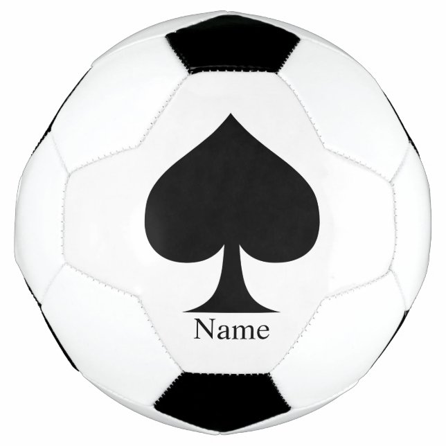 Bola De Futebol Rainha Negra de Espadas Negra Thunder_Cove  (Frente)