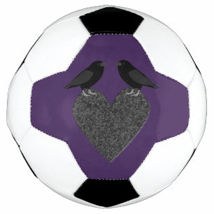 Bola De Futebol Ravens Góticos e Coração Negra