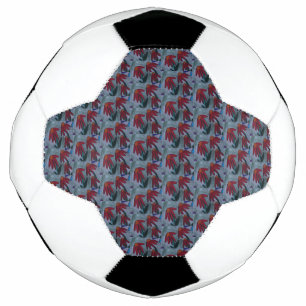 Bola De Futebol Red Daisies