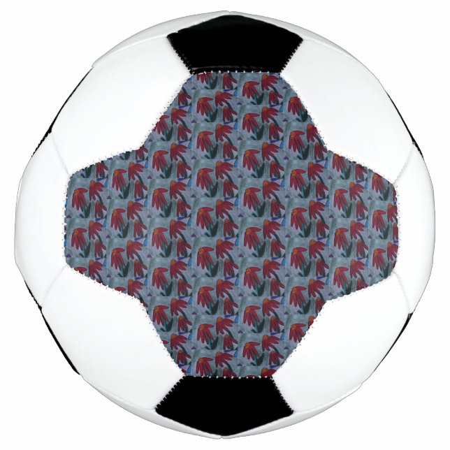 Bola De Futebol Red Daisies (Frente)