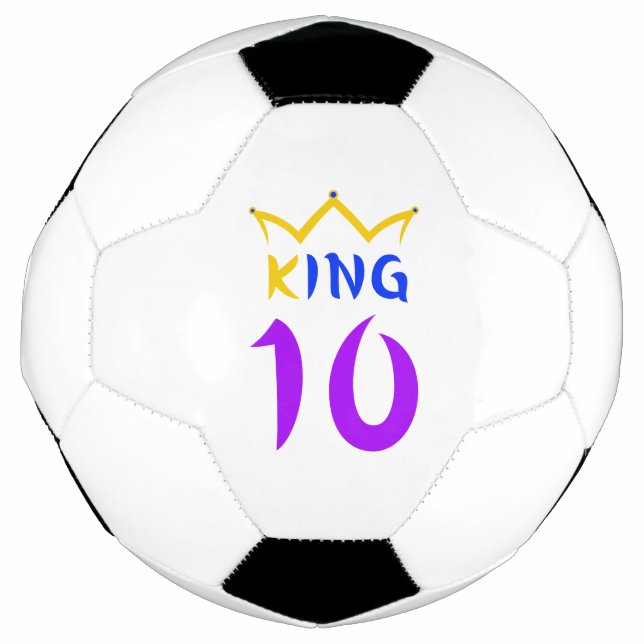 Bola De Futebol Rei 10 (Frente)