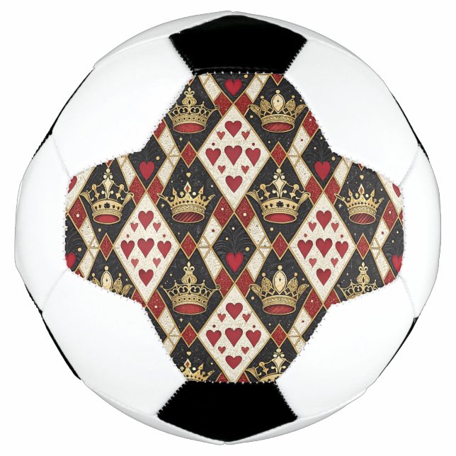 Bola De Futebol Rei & Rainha de Copas (Frente)