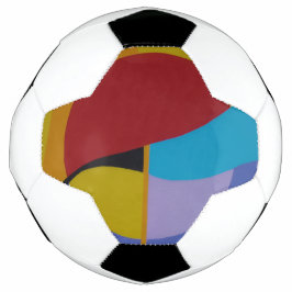 Bola De Futebol Retro Arcade Style Abstract Soccer Ball