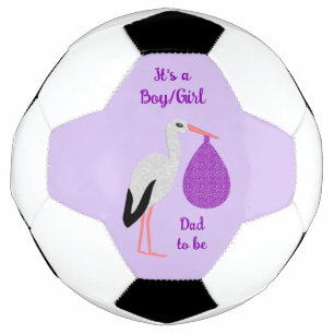 Bola De Futebol Revelação do Sexo Bebê Andrógino Roxo Cegonha