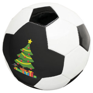 Bola De Futebol Robin e Coloridos Presentes Na Árvore De Natal
