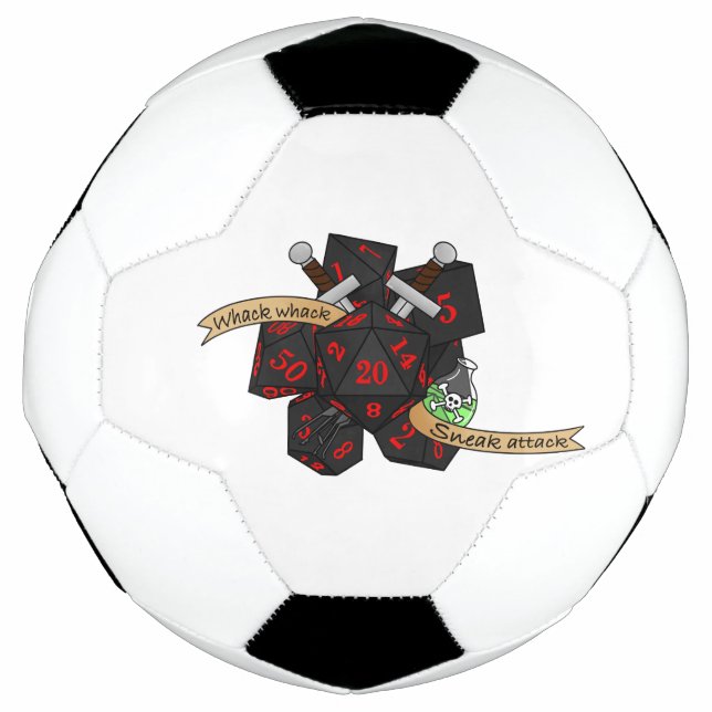 Bola De Futebol Rogue Dice Design (Frente)