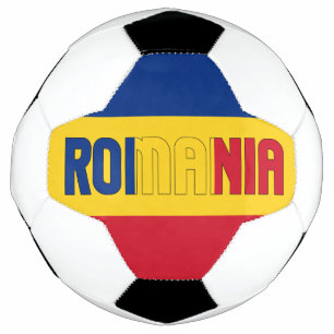 Bola De Futebol Romênia Sinalizador Azul Amarelo Tricolor Vermelh