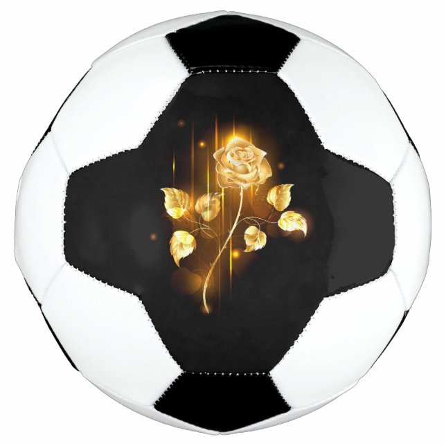 Bola De Futebol rosa do ouro ( rosa dourado ) (Frente)
