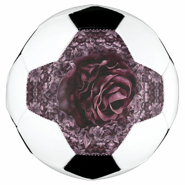 Bola De Futebol Rosa Mandala (Frente)
