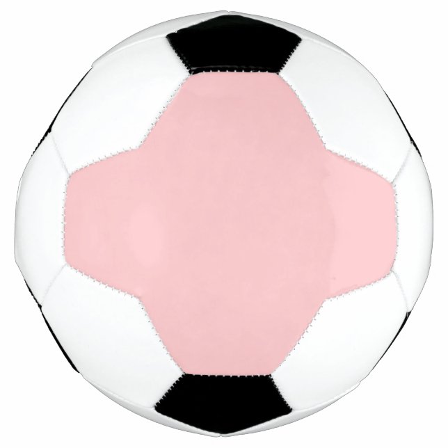 Bola De Futebol Rosa Pastel Tendência Cor Sólida  (Frente)
