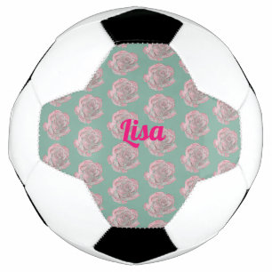 Bola De Futebol Rosas