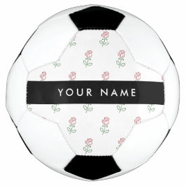 Bola De Futebol Rosas vermelhas, Padrão De Rosas, Seu Nome