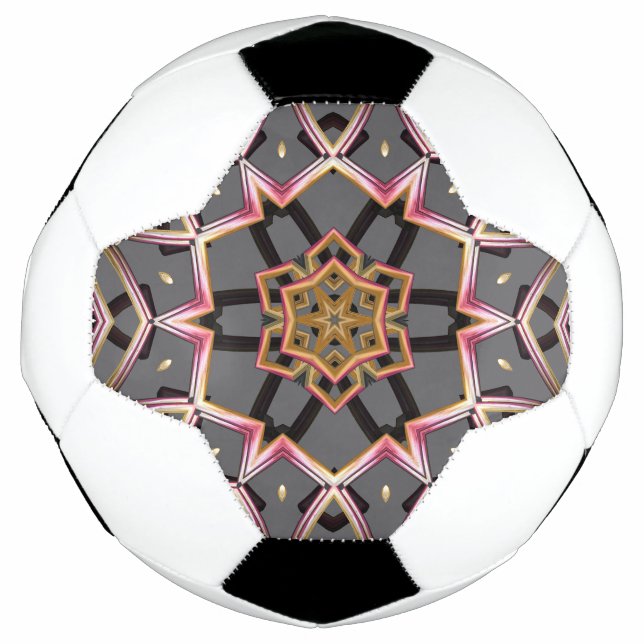 Bola De Futebol Roseta Dourada (Frente)