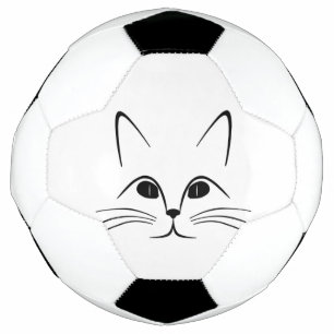 BOLA DE FUTEBOL ROSTO DE GATO