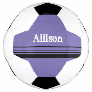 Bola de Futebol Roxo Personalizada