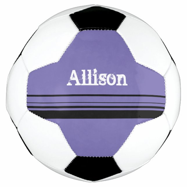 Bola de Futebol Roxo Personalizada (Frente)