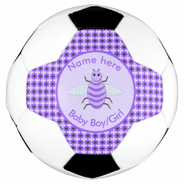 Bola De Futebol Roxo Roxo Roxo Sexo De Bebê Revela Personalidade N (Frente)