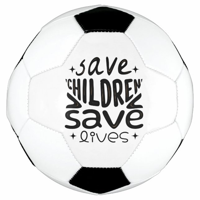 Bola De Futebol Salvar Filhos, Salvar Vidas (Frente)