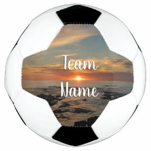 Bola De Futebol San Diego Sunset II California Seascape