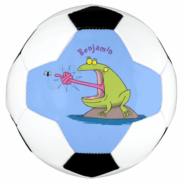 Bola De Futebol Sapo engraçado e desenho animado (Frente)