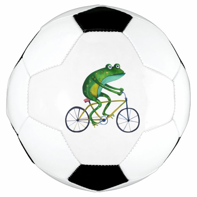 Bola De Futebol Sapo Na Bicicleta (Frente)