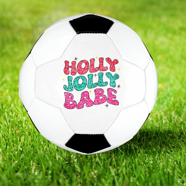 Bola De Futebol Script de Leitura Moderna de Holly Jolly Babe (Criador carregado)