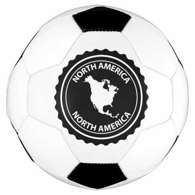 Bola De Futebol Selo de America do Norte (Frente)
