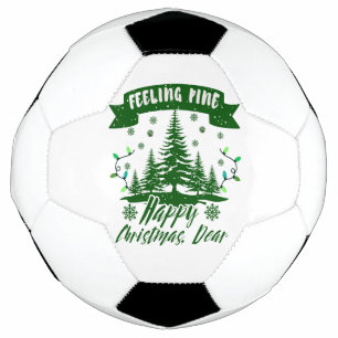 Bola De Futebol Sentir o piquenique de natal engraçado, querido pr