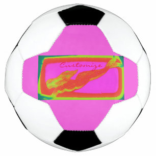 Bola De Futebol sereia submarina vermelha