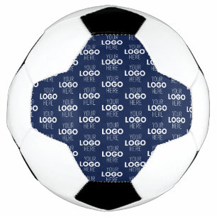 Bola De Futebol Seu logotipo ou imagem repetida padrão   Azul-mari