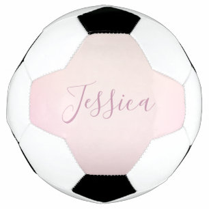Bola De Futebol Seu Nome   Sombreado Suave de Letra Elegante
