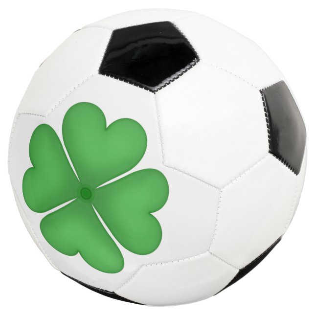 Bola De Futebol Shamrock Four Folheed Hearts (Três quartos)