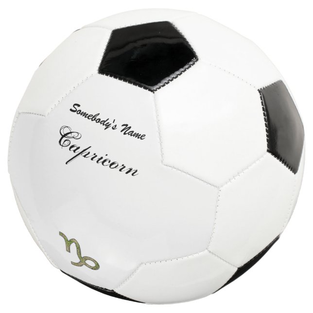 Bola De Futebol Símbolo Capricorn Zodiac Elemento de K. Yoncich (Três quartos)