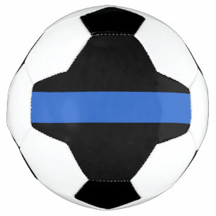 Bola De Futebol Símbolo de solidariedade policial de bandeira azu