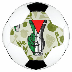 Bola De Futebol Símbolo do Triângulo Vermelho de Resistência da Mã