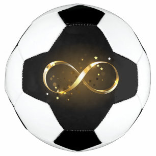 Bola De Futebol Símbolo Infinity do ouro