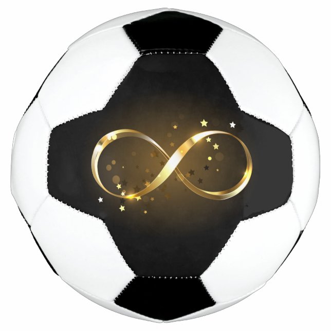 Bola De Futebol Símbolo Infinity do ouro (Frente)