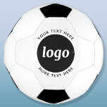 Bola De Futebol Simple Logo With Text Business<br><div class="desc">Add your own logo and choice of text to this design.  Remove the top or lower text if you prefer.  Minimalist and professional.  Great for employee branding,  or as a promotional product for your clients and customers.</div>