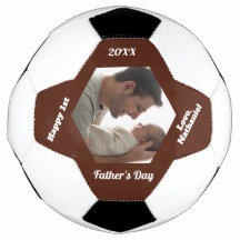 Simples Moderno Primeiro Dia dos Pais Foto Futebol