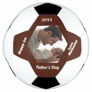 Bola De Futebol Simples Moderno Primeiro Dia dos Pais Foto Futebol