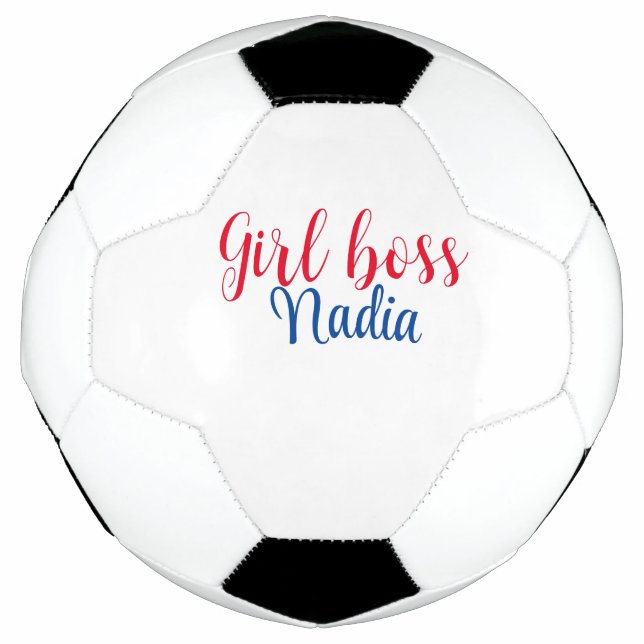Bola De Futebol simples textos de imagem com nome de garota chefe  (Frente)
