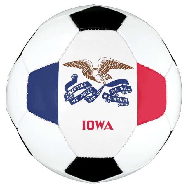 Bola De Futebol Sinalizador do Estado de Iowa (Frente)