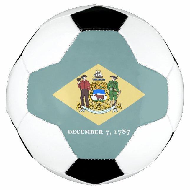 Bola De Futebol Sinalizador do Estado Delaware (Frente)