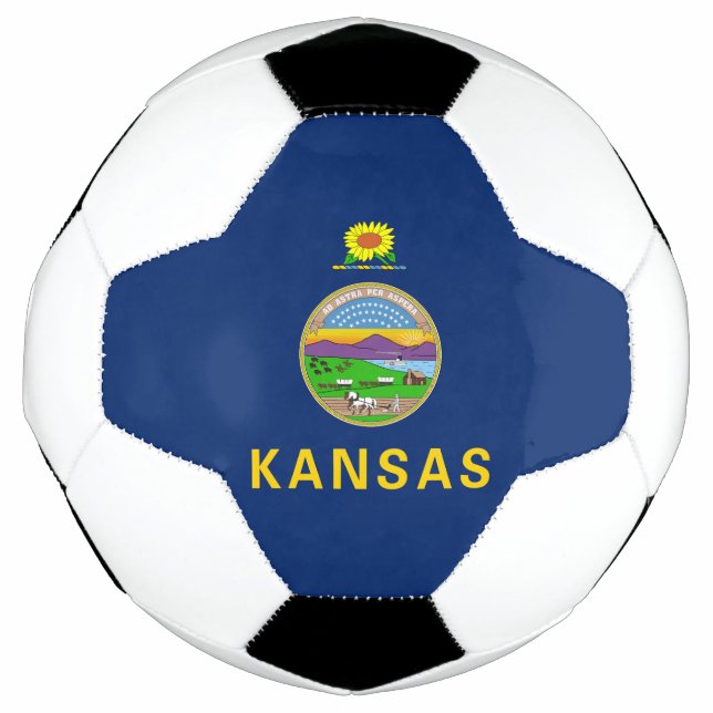 Bola De Futebol Sinalizador do Estado do Kansas (Frente)