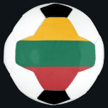 Bola De Futebol Sinalizador Lituânia<br><div class="desc">Bandeira Patriótica da Lituânia.</div>