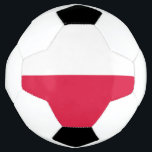 Bola De Futebol Sinalizador Polônia<br><div class="desc">Bandeira patriótica de Polônia.</div>