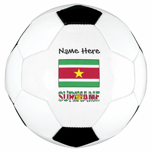Bola De Futebol Sinalizador Suriname Surinamês Personalizado (Frente)