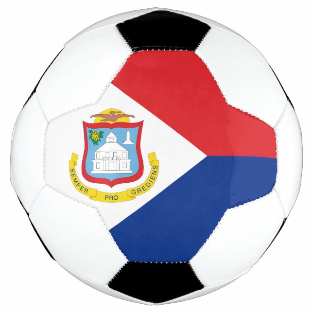 Bola De Futebol Sint Maarten flag (Frente)
