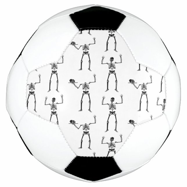 Bola De Futebol Skeletons De Halloween, Truque Ou Tratar, Boo (Frente)